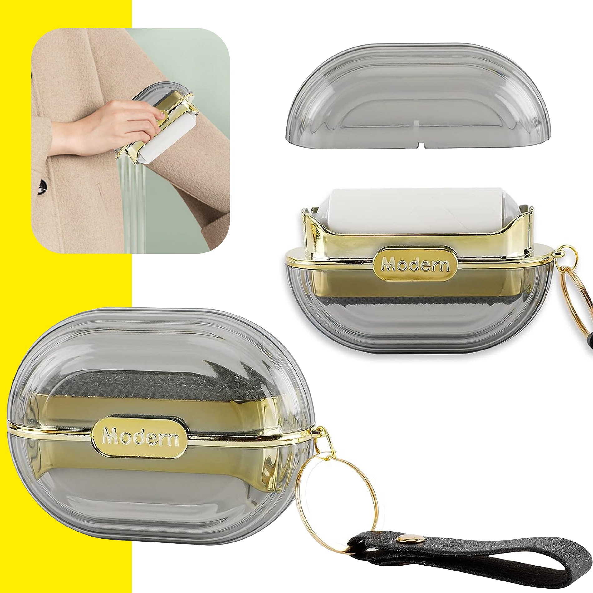 Miniatura 5 de Llavero Removedor Pelusas Motas 2 en 1